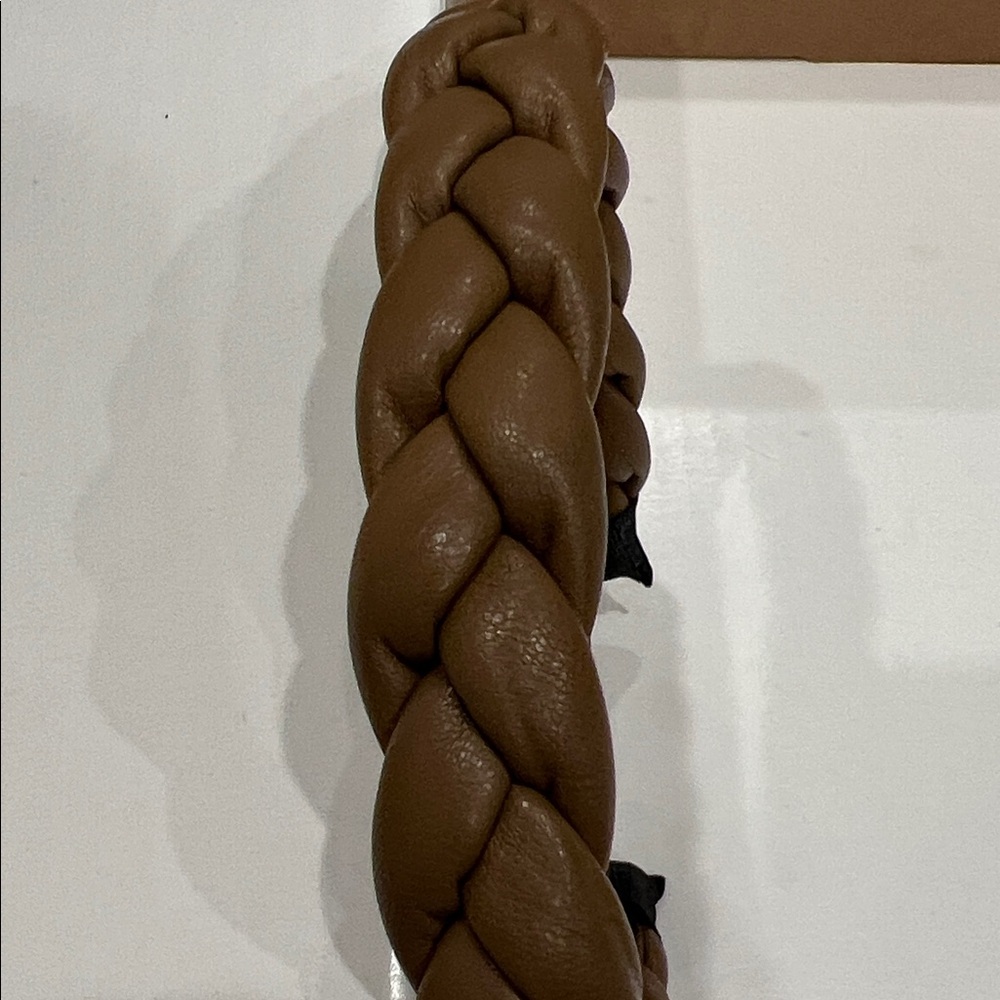 Vegan Leather Headband Taupe Brown / Brand NEW